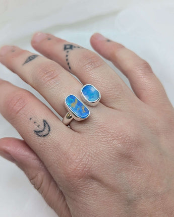 Open Australian opal ring