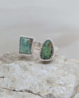 Open variscite turquoise ring