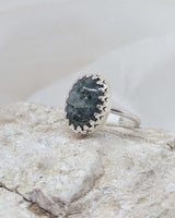 Beautiful moss agate ring