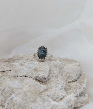 Beautiful moss agate ring
