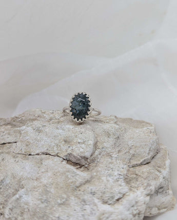 Beautiful moss agate ring