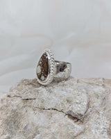 Wild horse drop shape ring