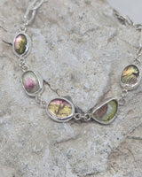 Watermelon slices tourmaline bracelet