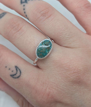 Small turquoise ring