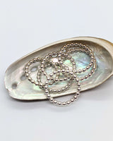 Silver Beaded Rings