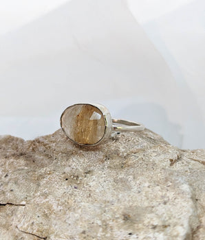 Sterling Silver Quartz Ring