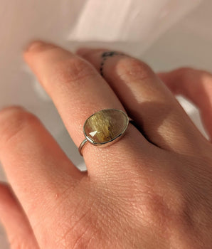Sterling Silver Quartz Ring
