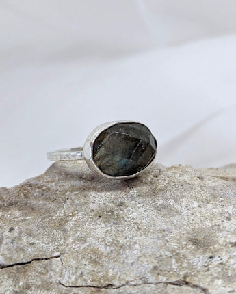 Green Labradorite Ring