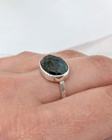 Green Labradorite Ring