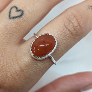 Carnelian Stone Ring