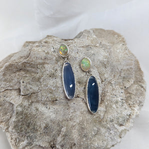 Blue Agate Earrings