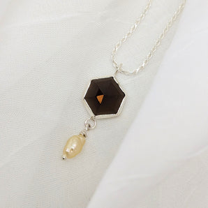 Brown Quartz Necklace