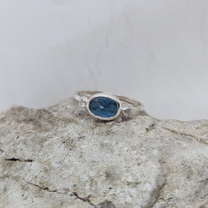 Blue Kyanite Candy Ring