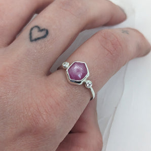 Pink Ruby Candy Ring
