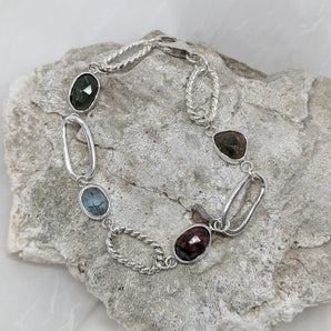 Tourmaline and Kyanite Bracelet