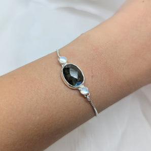 labradorite & moonstone bracelet