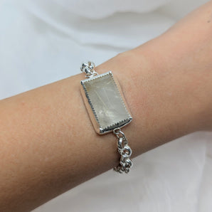 chunky rutilated quartz bracelet