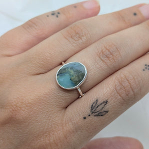 Peruvian opal ring