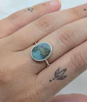 Peruvian opal ring