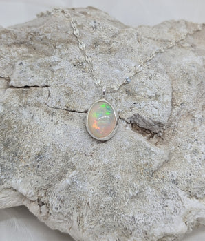 Ethiopian opal necklace
