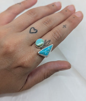 Open turquoise ring