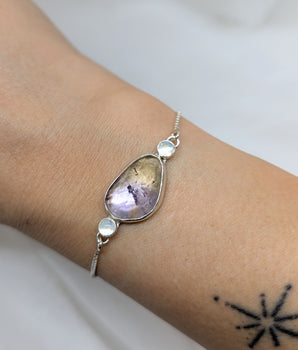 Bolo bracelet Ametrine