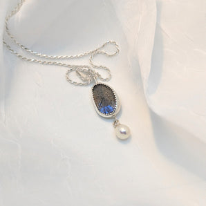 Pearl-Labradorite Necklace